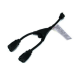 Monoprice 5309 power cable Black 14" (0.355 m) NEMA 5-15P 2 x NEMA 5-15R