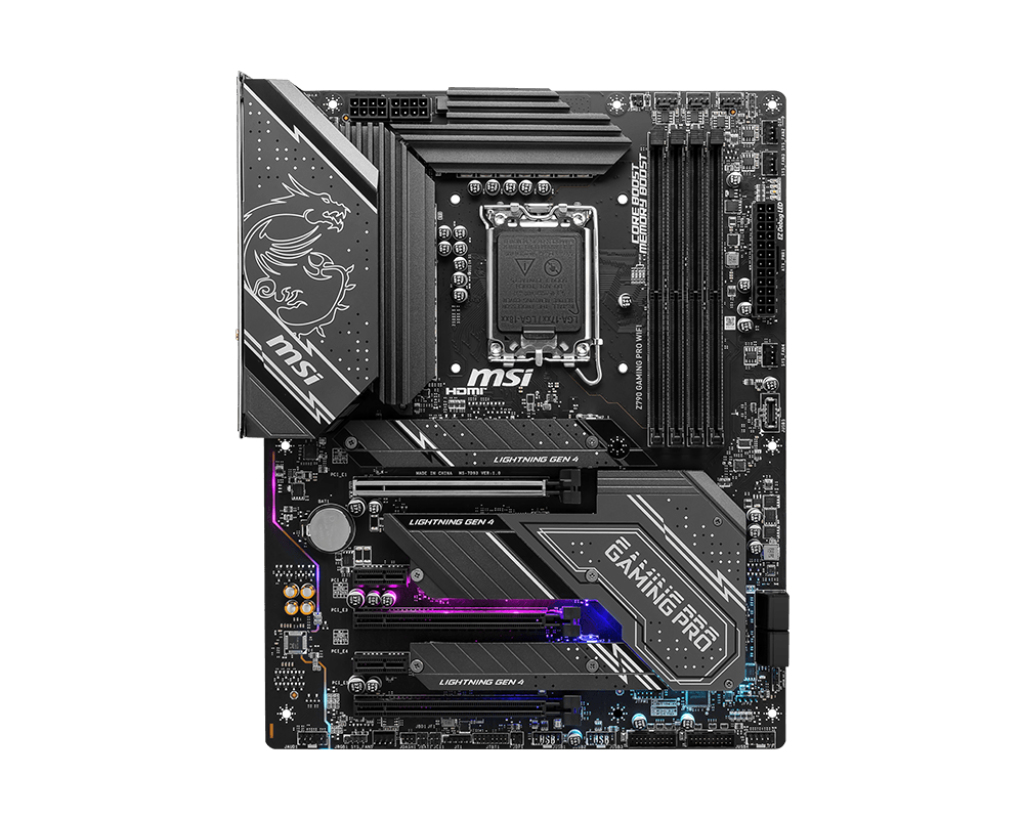 Image of MSI Z790 GAMING PRO WIFI motherboard Intel Z790 LGA 1700 ATX