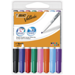 BIC Velleda 1741 marker 8 pc(s) Bullet tip Black, Blue, Brown, Green, Orange, Pink, Red, Yellow