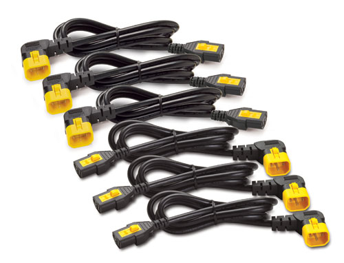 Photos - Cable (video, audio, USB) APC Power Cord Kit (6 ea), Locking, C13 to C14 , 1.2m AP8704R-WW (90 Degree)