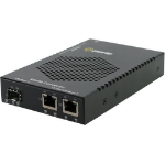 Perle S-1110DHP-SFP-XT network media converter 1000 Mbit/s Black