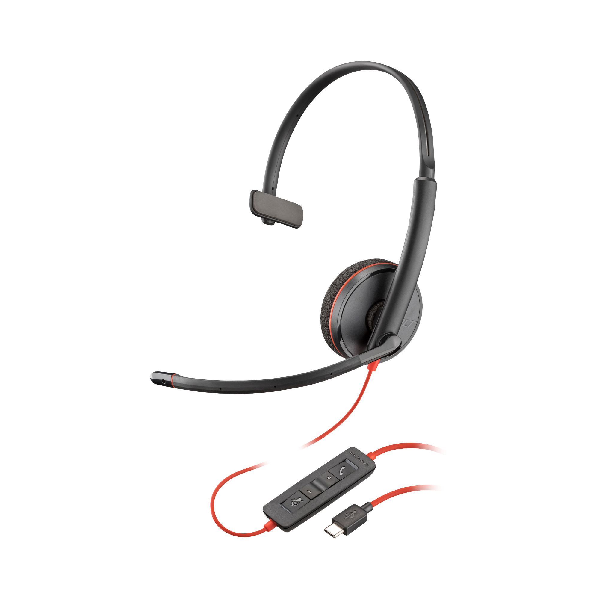 Poly Blackwire 3210 Monaural USB-C Headset (Bulk)