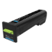 Lexmark 72K2XC0 Toner-kit cyan extra High-Capacity return program, 22K pages ISO/IEC 19798 for Lexmark CS 820