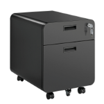 LogiLink EO0080 office drawer unit Black Steel, Plastic