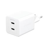 PanzerGlass empower by ® Turbo 45W Charger incl. 2 x USB-C | EU Plug | Silver White