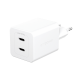 PanzerGlass empower by Â® Turbo 45W Charger incl. 2 x USB-C | EU Plug | Silver White