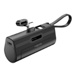 LogiLink Mobile Power Bank, LiPo, 4.500 mAh, built-in USB-C plug, black