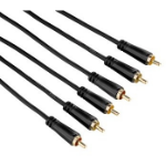 Hama 3m 3x RCA 3 x RCA Zwart