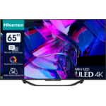Hisense 65U7KQ 165.1 cm (65") 4K Ultra HD Smart TV Wi-Fi Black 1000 cd/mÂ²
