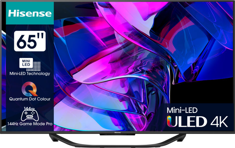 Hisense 65U7KQ 165.1 cm (65") 4K Ultra HD Smart TV Wi-Fi Black 1000 cd/mÂ²