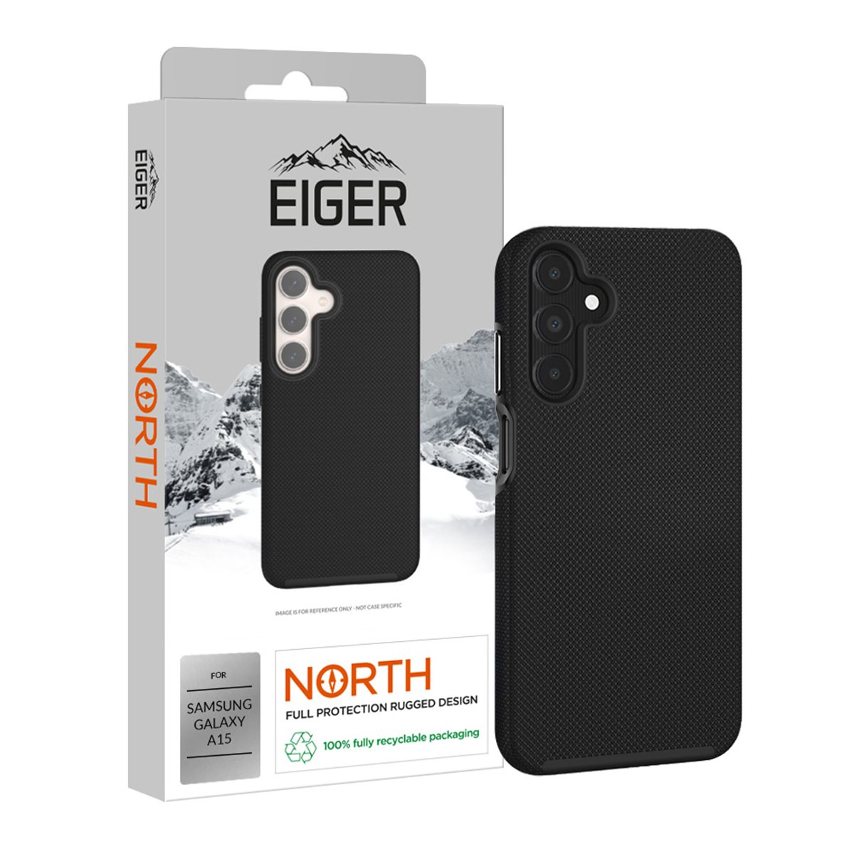 EIGER EGCA00569 mobile phone case 16.5 cm (6.5") Cover Black