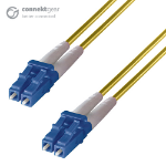 connektgear 2m Duplex Fibre Optic Single-Mode Cable OS2 9/125 Micron LC to LC Yellow 3-5 working days non cancellable non returnable