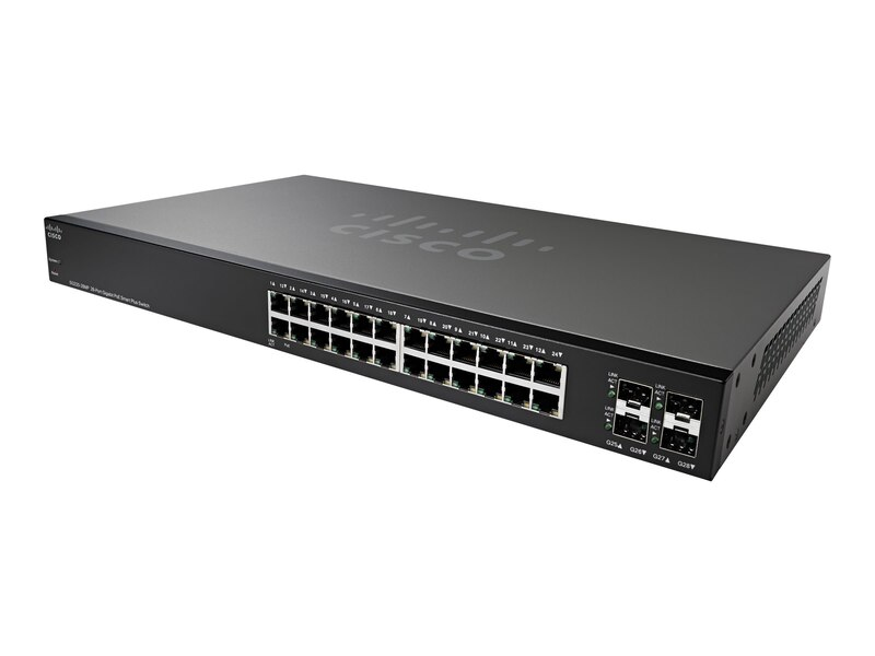 Cisco SG220-28MP Managed L2 Gigabit Ethernet (10/100/1000) Power over Ethernet (PoE) 1U Black