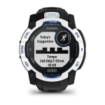 Garmin Instinct 2.79 cm (1.1") MIP 50 mm Digital 176 x 176 pixels Touchscreen Black, White GPS (satellite)