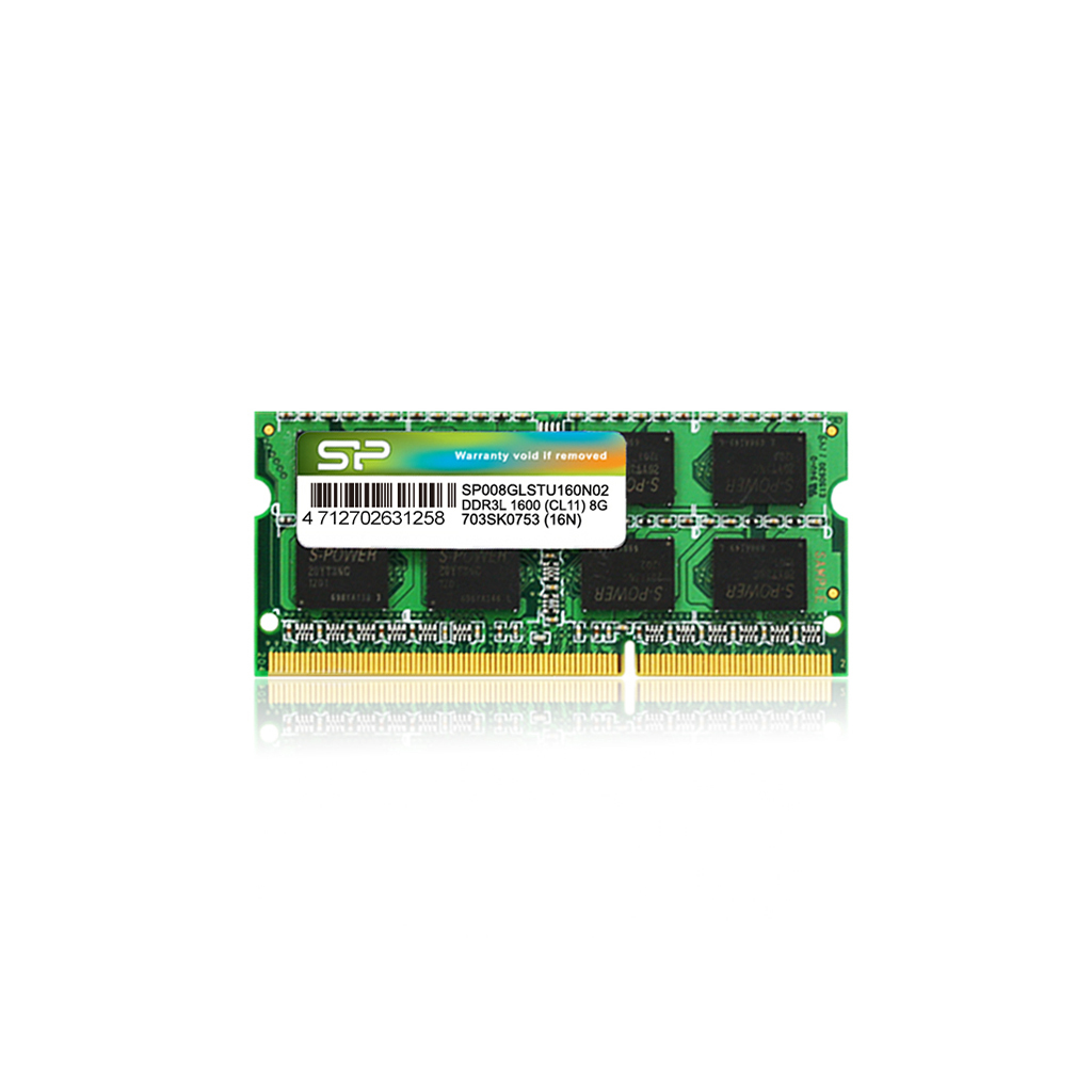 Image of Silicon Power 8GB DDR3L SO-DIMM memory module 1 x 8 GB 1600 MHz