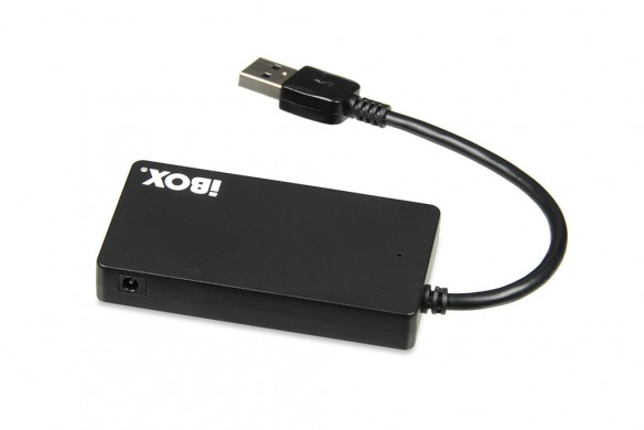 iBox IUH3F56 gränssnittshubbar USB 3.2 Gen 1 (3.1 Gen 1) Type-A 5000 Mbit/s Svart