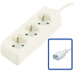 Microconnect MC-PS030150FRUPSW power extension 1.5 m 3 AC outlet(s) White