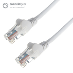 connektgear 0.5m RJ45 CAT6 UTP Stranded Flush Moulded LS0H Network Cable - 24AWG - White