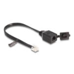 DeLOCK 88009 telefoonkabel 0,2 m Zwart