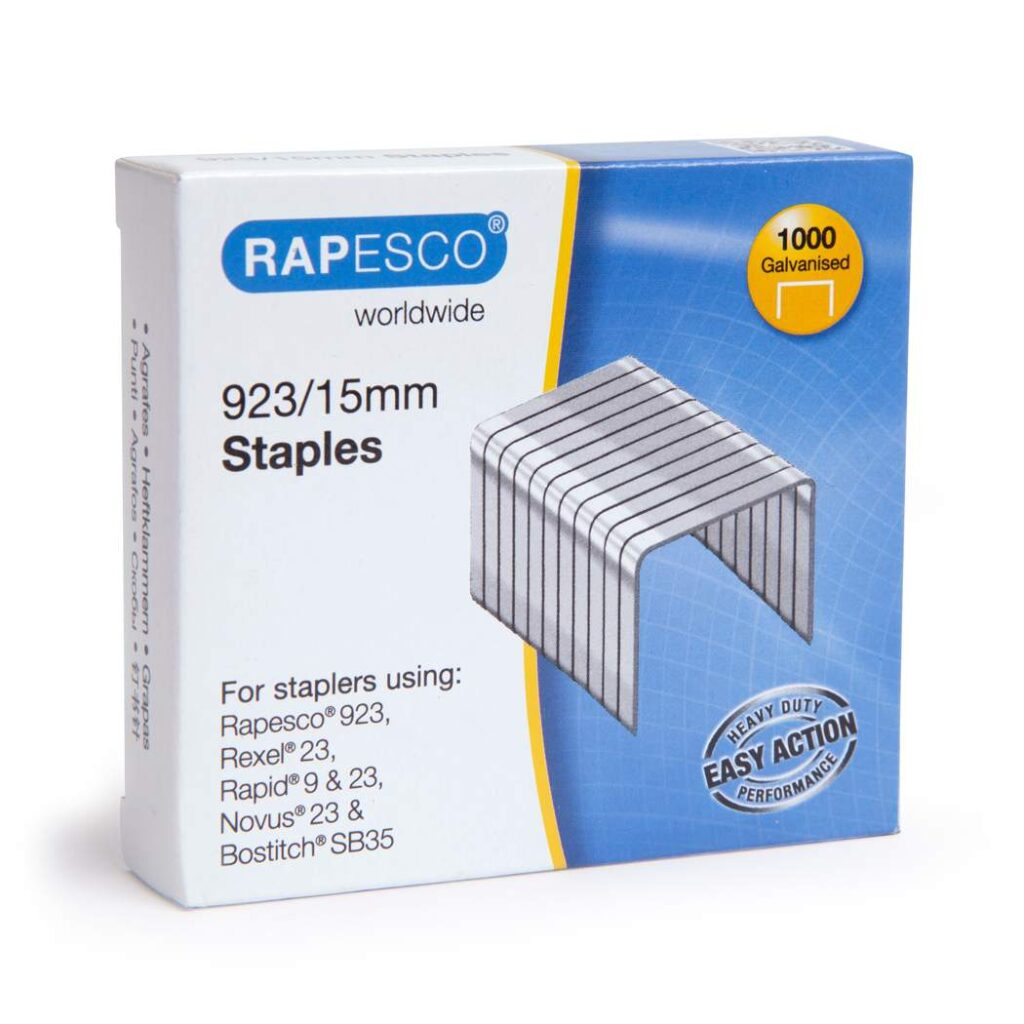 Rapesco 1239 Staples Staples Pack 1000 Staples