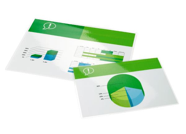 Image of GBC Document Laminating Pouches A4 2x100 Micron Gloss (100)