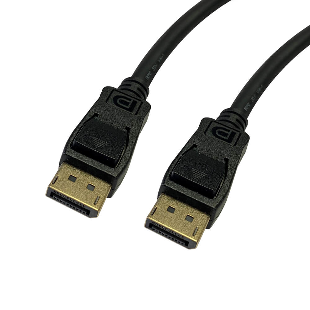 Videk DisplayPort v1.4 Plug to Plug Cable Black 5m