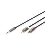 Digitus DB-510330-030-S audio kabel 3 m 2 x RCA Zwart