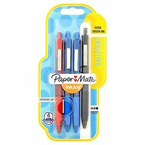 Image of Papermate InkJoy 300 RT Black, Blue, Red Clip-on retractable...
