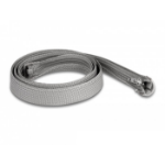 DeLOCK Braided Sleeve with zip fastener heat-resistant 1 m x 20 mm grey