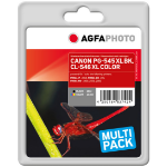 AgfaPhoto APCPG545_CL546XLSET ink cartridge Compatible Black, Cyan, Magenta, Yellow