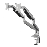 Siig CE-MT2E12-S1 monitor mount / stand 32" Clamp/Bolt-through Silver