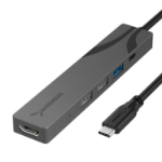 Sabrent HB-SHPU laptop dock/port replicator Wired USB 3.2 Gen 1 (3.1 Gen 1) Type-C Gray