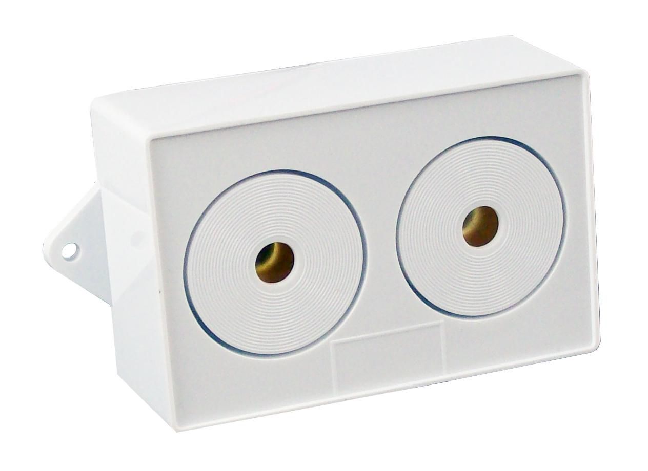 S100 Dual White Piezo Sounder  12V thumbnail