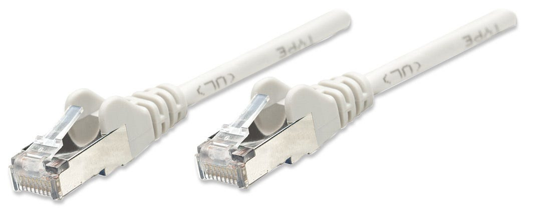 Image of IC Intracom Network Patch Cable - Cat5e - 2m - Grey - CCA - SF/UTP...