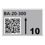 Brother LTZ1A075FQR self-adhesive label Rectangle Grey