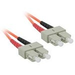 C2G 3m SC/SC LSZH Duplex 62.5/125 Multimode Fibre Patch Cable fibre optic cable Orange