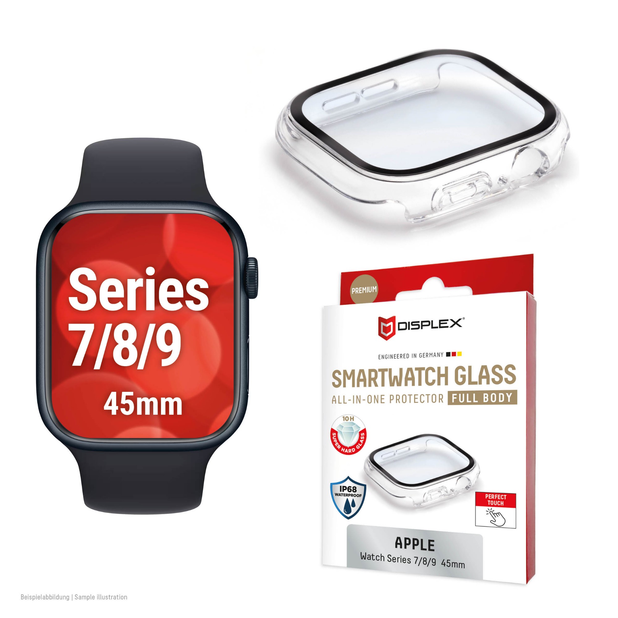 E.V.I. 02130 Smart Wearable Accessories Screen protector Transparent Polycarbonate (PC), Tempered glass
