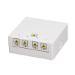 LogiLink FTTH termination box, 4 ports, wall or DIN rail mounting, white