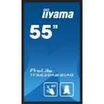 iiyama TF5539AS-B1AG Signage Display Digital signage flat panel 138.7 cm (54.6") LED 500 cd/m² 4K Ultra HD Black Touchscreen Built-in processor Android 24/7