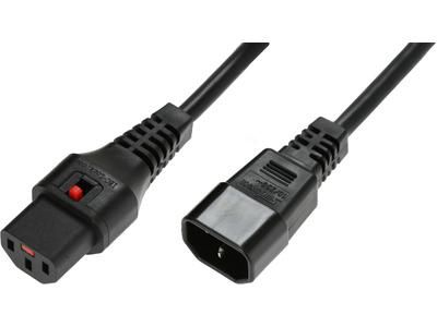 Scolm 3M C14-C13 Lck Bk PVC 1.0MM