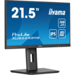 iiyama ProLite 21.5” IPS 3-side borderless monitor with height-adjustable stand for multi-monitor set-ups
