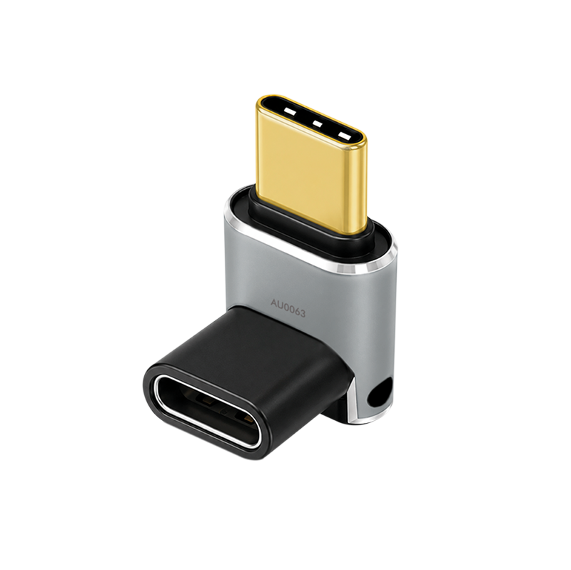 LogiLink USB 4 Type-C adapter 90� U/D. C/M to C/F. 40 Gbps. 240W. 8K/6