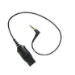 POLY 88729-01 audio cable 3.5mm Mini-DIN (6-pin) Black