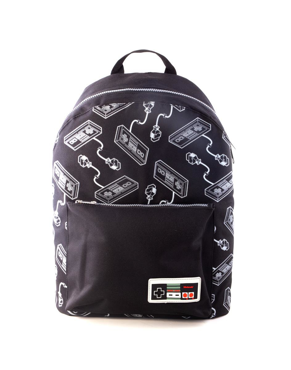 Nintendo - NES Controller AOP - Backpacks black