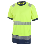 BEESWIFT High Visibility  Two Tone Short Sleeve T Shirt Saturn Yellow / Navy M