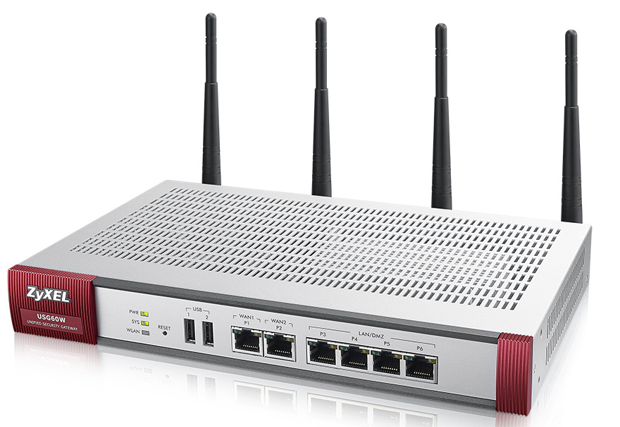 Zyxel USG60W UTM hardware firewall