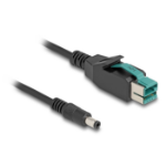 DeLOCK 80497 tussenstuk voor kabels USB DC 5.5 Zwart