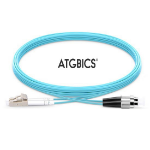 ATGBICS LC-FC OM3, Fibre Optic Cable, Multimode, Duplex, Aqua, 4m