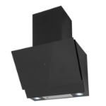 electriQ 60cm Angled Cooker Hood with Hand Gesture Sensor - Black