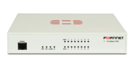 Fortinet FortiGate 70D hardware firewall 3.5 Gbit/s